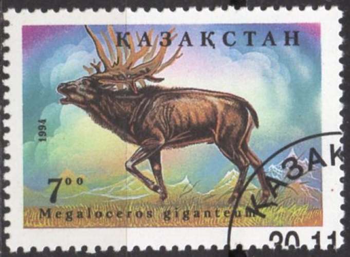 D138 - Y&T n° 40 - oblitéré - Megaloceros giganteum - 1994 - Kazakhstan