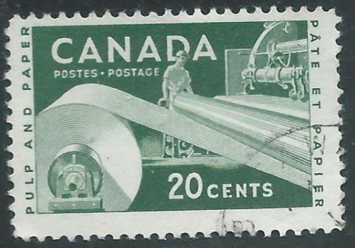 Canada - Y&T 0289 (o) - Industrie du papier -