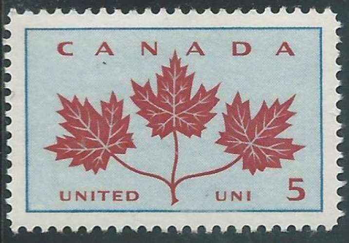 Canada - Y&T 0342 (**) - Centenaire de l'unité -