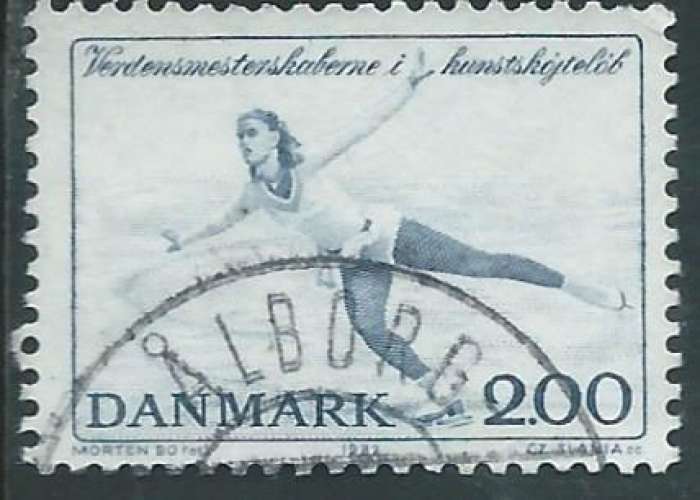 Danemark - Y&T 0751 (o) - Patinage artistique -