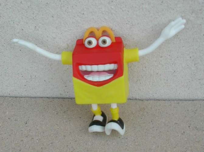 Figurine Figures Boîte Happy Meal McDonald's pieds articulés