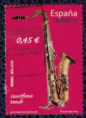 Espagne 2010 Oblitéré Used SAXOFONO TENOR Instrument Musique Saxophone