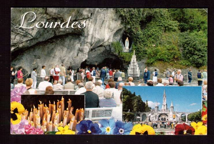  France  Cpm 65100 Souvenir de Lourdes   