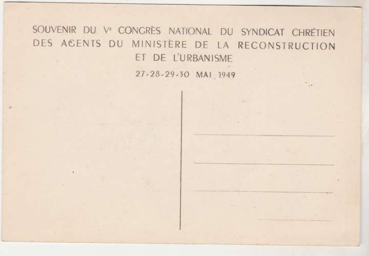 cpsm 80 Amiens  la Cathédrale Ve congrès syndicat ... mai 1949