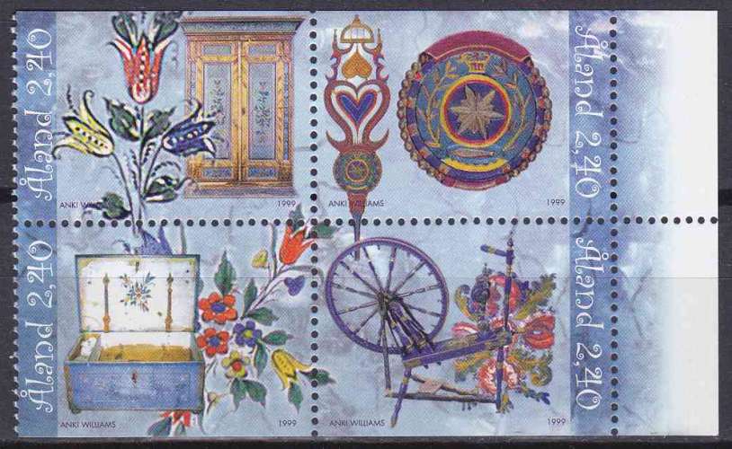 ALAND 1999 NEUF** MNH N° 151 à 154 Art populaire