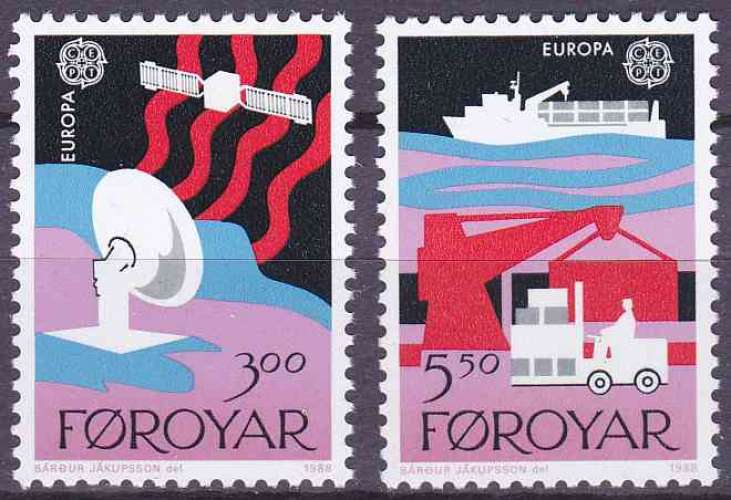 FEROE 1988 NEUF** MNH N° 160 161 europa