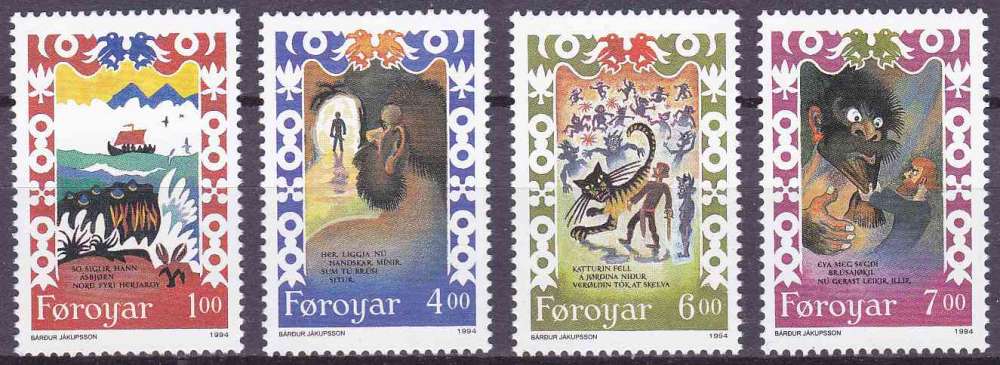 FEROE 1994 NEUF** MNH N° 262 à 265