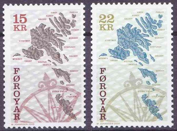 FEROE 2000 NEUF** MNH N° 369 370