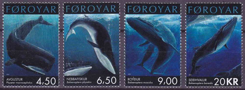 FEROE 2001 NEUF** MNH N° 404 à 407 Cétacés