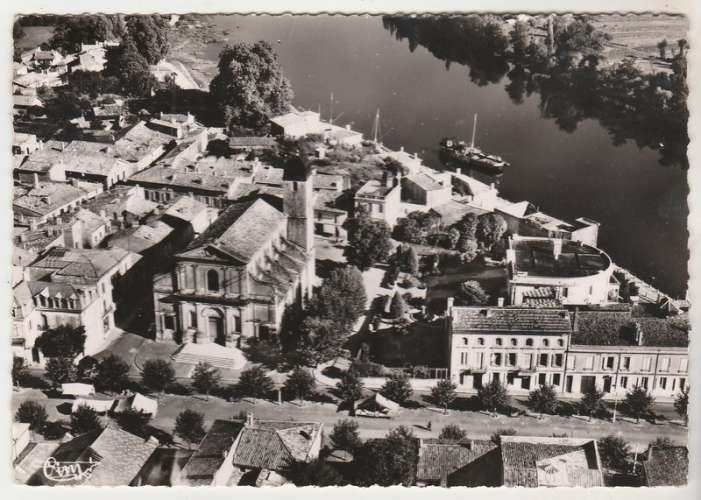 cpsm 33 Castillon-la-bataille Vue aérienne