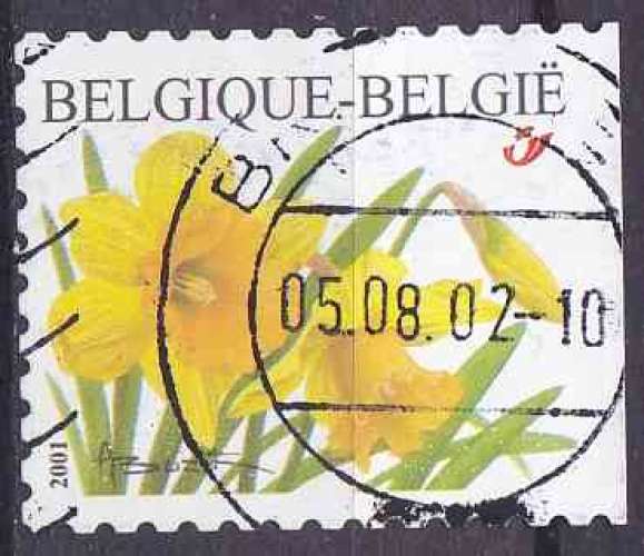 BELGIQUE 2001 OBLITERE N° 3041 Fleurs