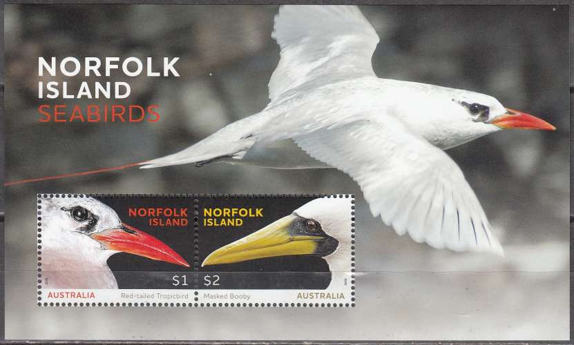  Norfolk Island 2016 Bloc Feuillet Oiseaux de mer Neuf **