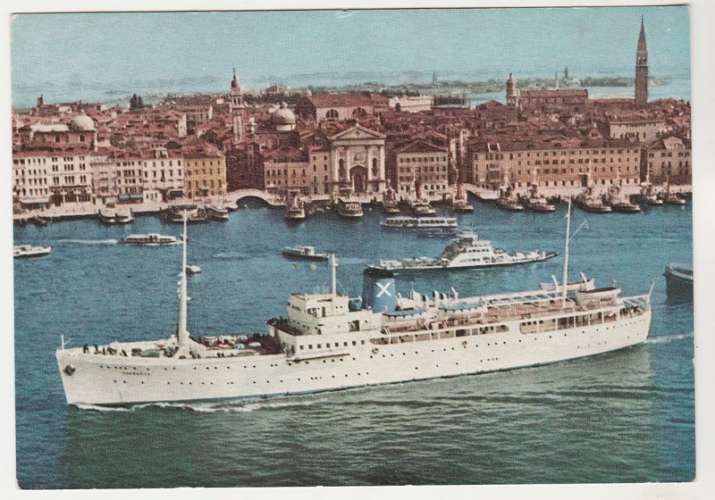 cpm  Paquebot  S.S. Romantica  Chandris Cruises ( Venise )