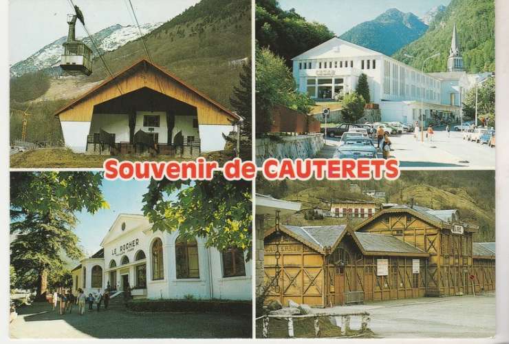 cpm 65 Cauterets Multivues timbrée  Briare YT 2658