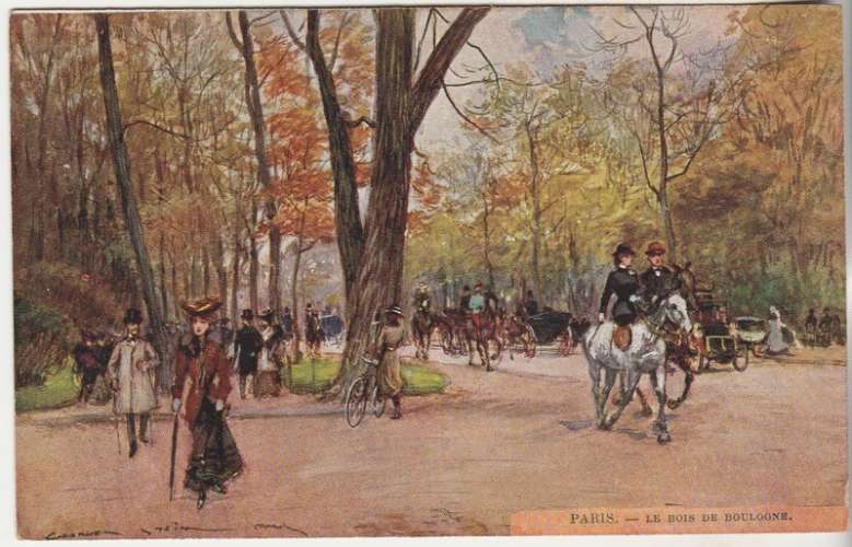  cpa Georges Stein Le Bois de Boulogne  -  Paris 