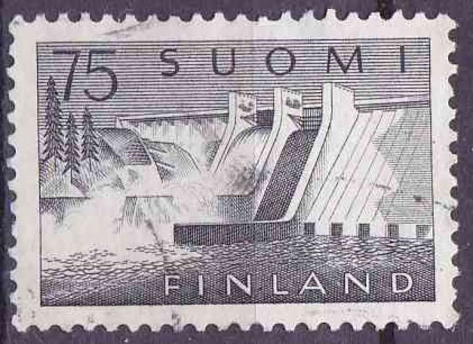 FINLANDE 1959 OBLITERE N° 485 Barrages