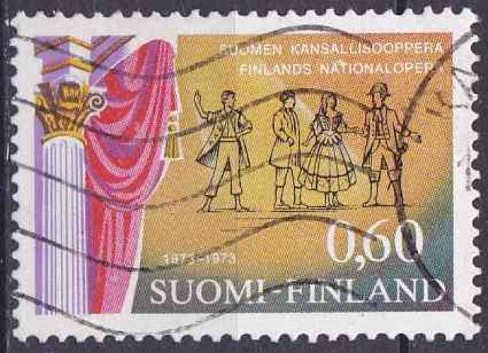 FINLANDE 1973 OBLITERE N° 704 Centenaire de l'Opéra finlandais