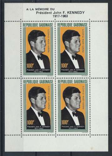 Gabon Bloc N° 3** (MNH) 1964 - John F. Kennedy