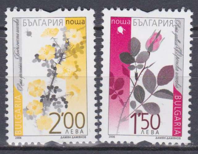 Bulgarie 2006 YT 4083-4084 MNH Roses