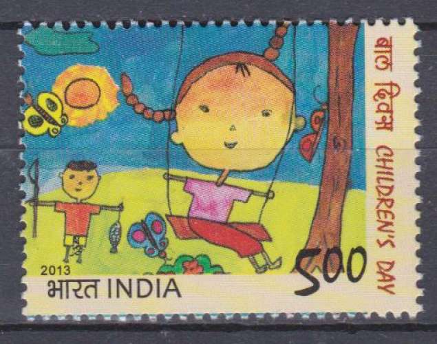 Inde 2013 YT 2550 MNH Journée de l'enfant Dessin