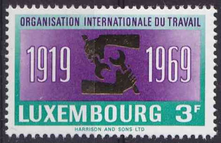 LUXEMBOURG 1969 NEUF** MNH N° 740 OIT