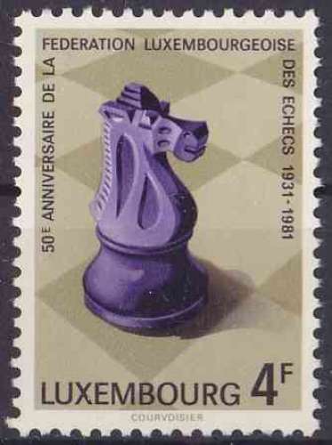 LUXEMBOURG 1981 NEUF** MNH N° 983 Jeux Echecs