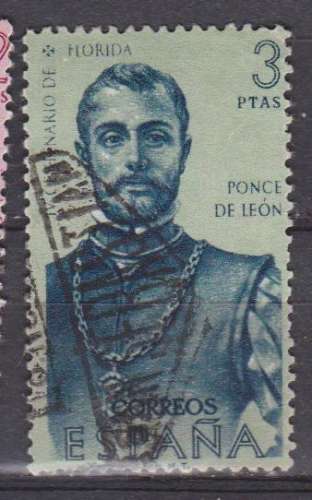 Espagne 1960 YT 985 Obl Ponce de Leon