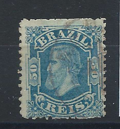 Brésil N° 48 Obl (FU) 1881 - Empereur Pedro II