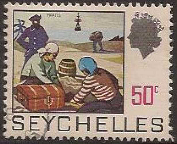 SEYCHELLES 1969 : yt 258 Oblitéré/Used # Cachette des pirates