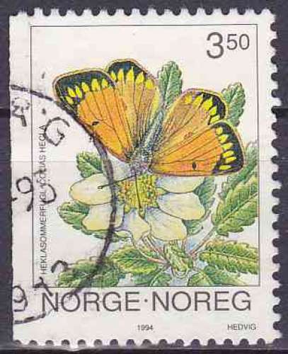 NORVEGE 1994 OBLITERE N° 1107 Papillons