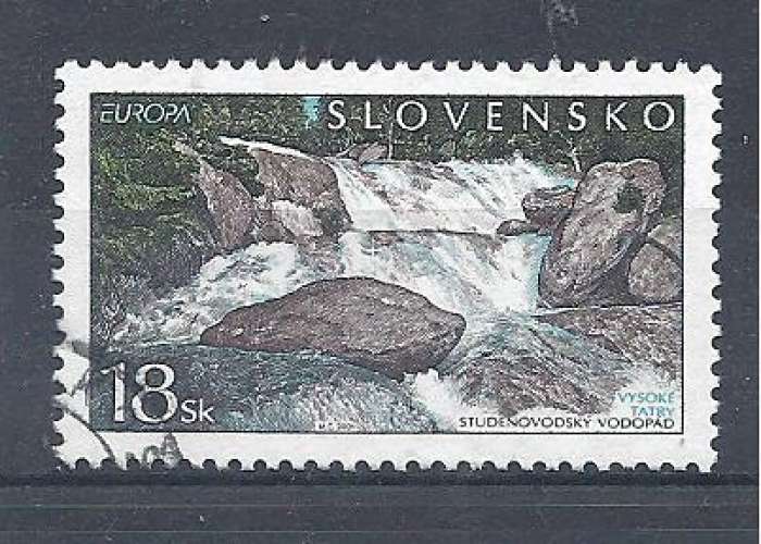 Slovaquie  Y & T N° 346  Europa L'Eau richesse naturelle