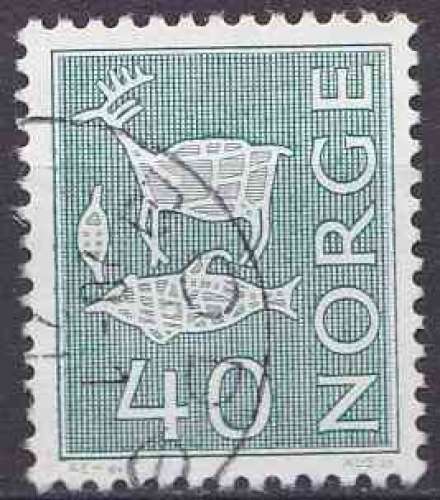 NORVEGE 1968 OBLITERE N° 520