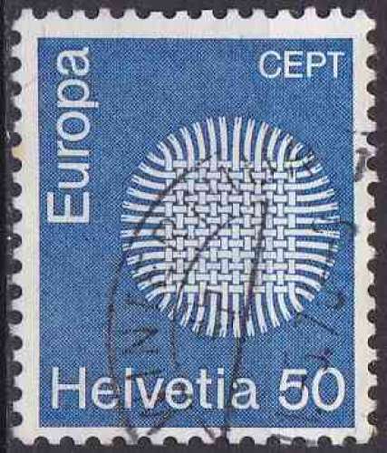 SUISSE 1970 OBLITERE N° 856 europa