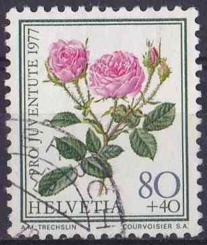 SUISSE 1977 OBLITERE N° 1045 fleurs