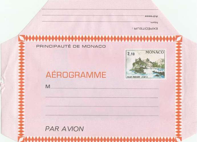 MONACO n° Aérogrammes n° 504 neuf