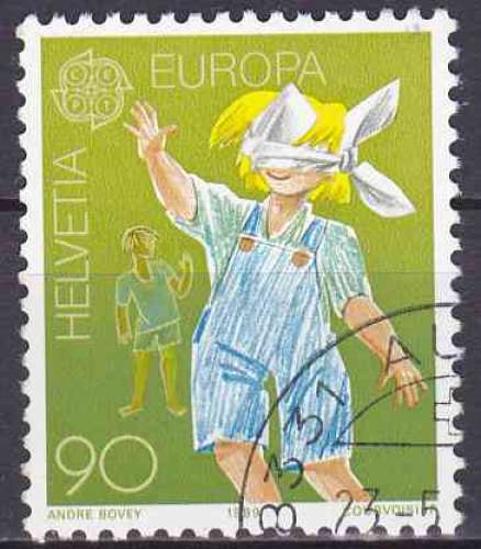 SUISSE 1989 OBLITERE N° 1324 europa