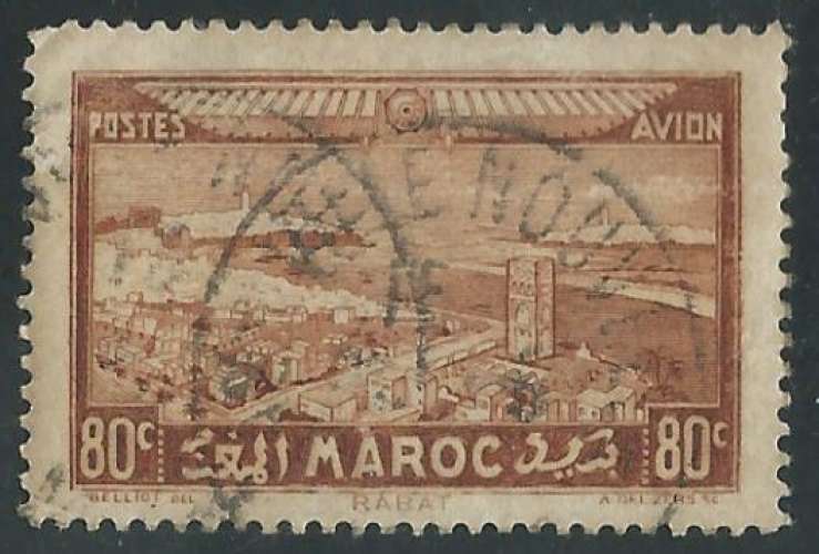 Maroc - Colonies Françaises - Poste Aérienne - Y&T 0035 (o)