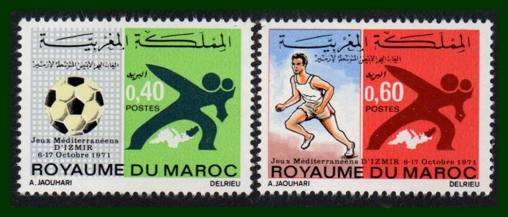 Maroc N° 625 / 626 ** Football 1971