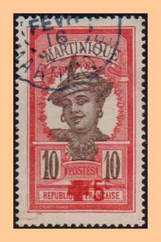 Martinique N° 82 Obl Croix Rouge 1915 TB