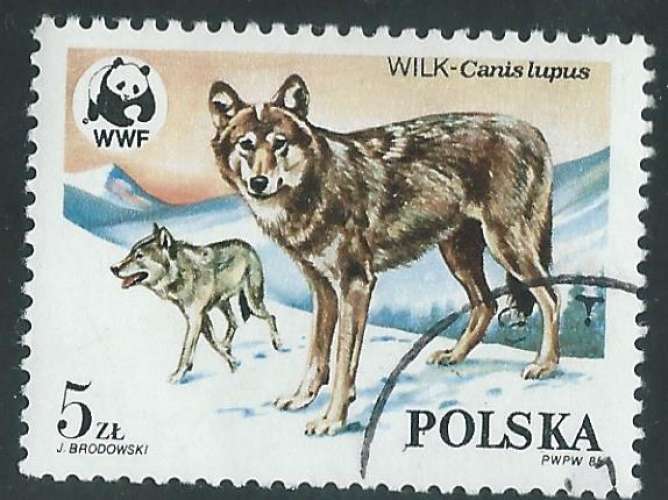 Pologne - Y&T 2787 (o) - Loups -