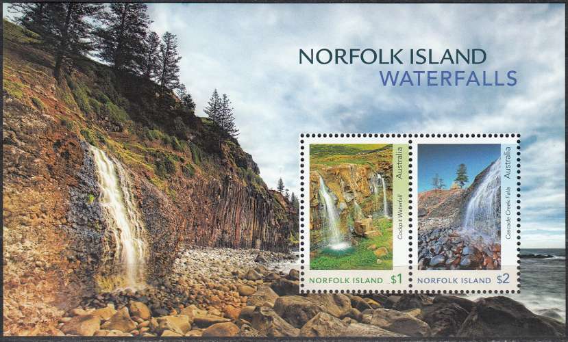 Norfolk Island 2017 Bloc Feuillet Cascades Neuf ** 