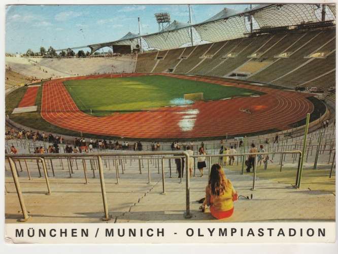 cpm Allemagne Munich Stade Olympique ( flamme J.O. 1972 )