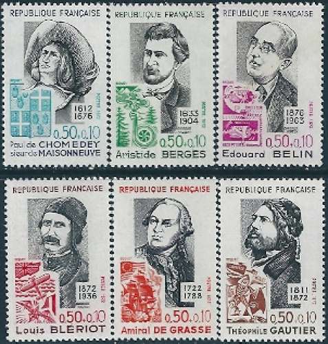 France - 1972 - Y&T 1706 à 1709 + 1727 + 1728** - MNH