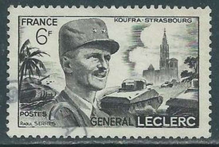 FRANCE 1948  Y&T 815 oblitéré - Général Leclerc 