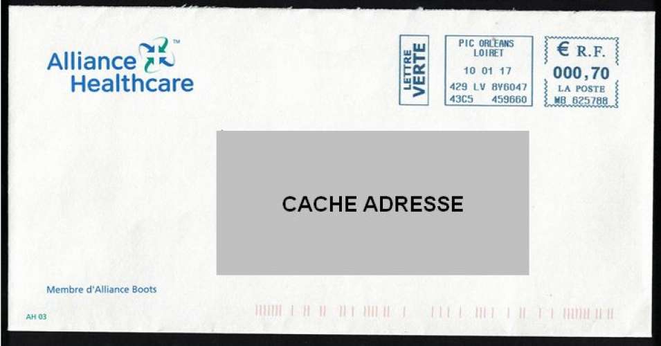 France EMA Empreinte Postmark Alliance Healthcare