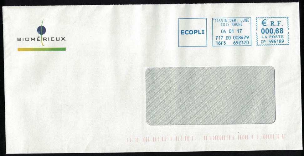 France EMA Empreinte Postmark Biomérieux