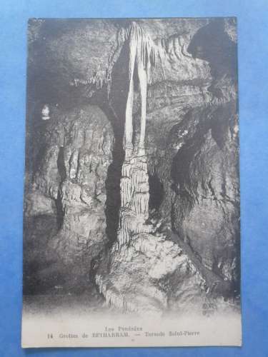 64-BETHARRAM la grotte , torsade Saint-Pierre , dos vert