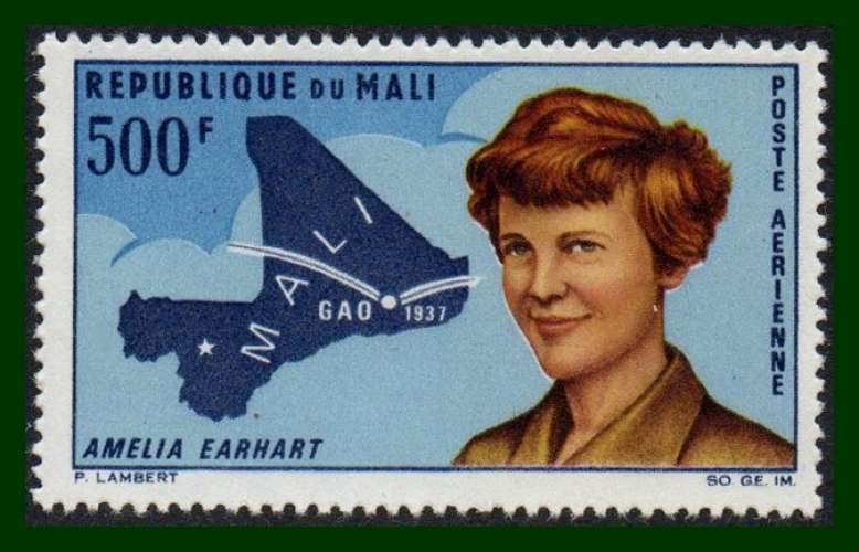 Mali N° PA 45 * ( cote 12 €) Amelia Earhart aviatrice