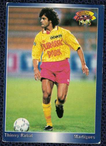 Panini Football Thierry Rabat Défenseur Martigues 1995 Carte N° 104