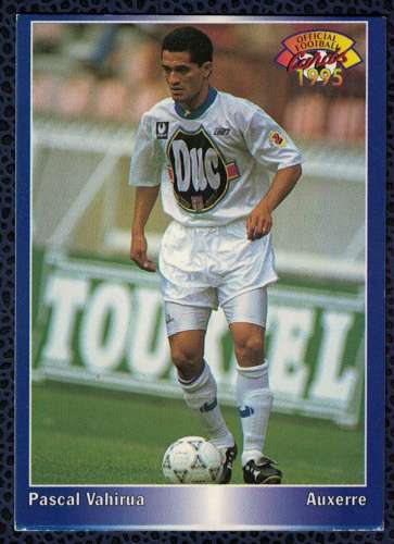 Panini Football Pascal Vahirua Attaquant Auxerre 1995 Carte N° 18